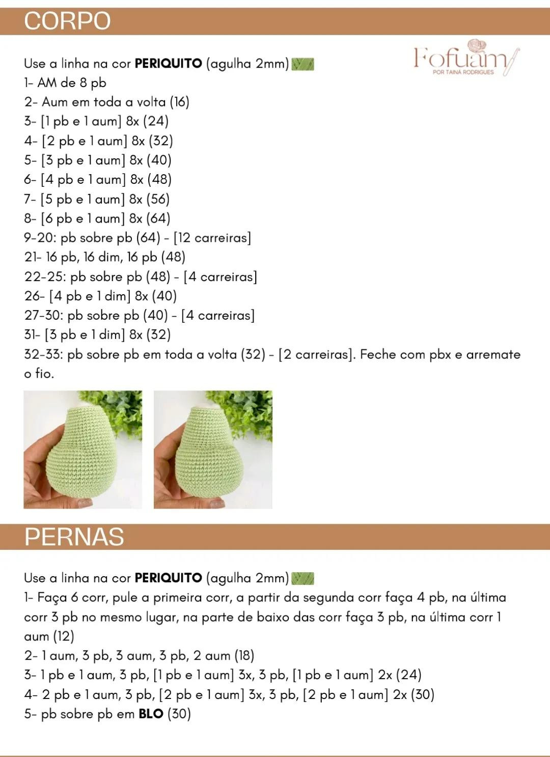 Patrón Amigurumi T-Rex Ravi y Pérola