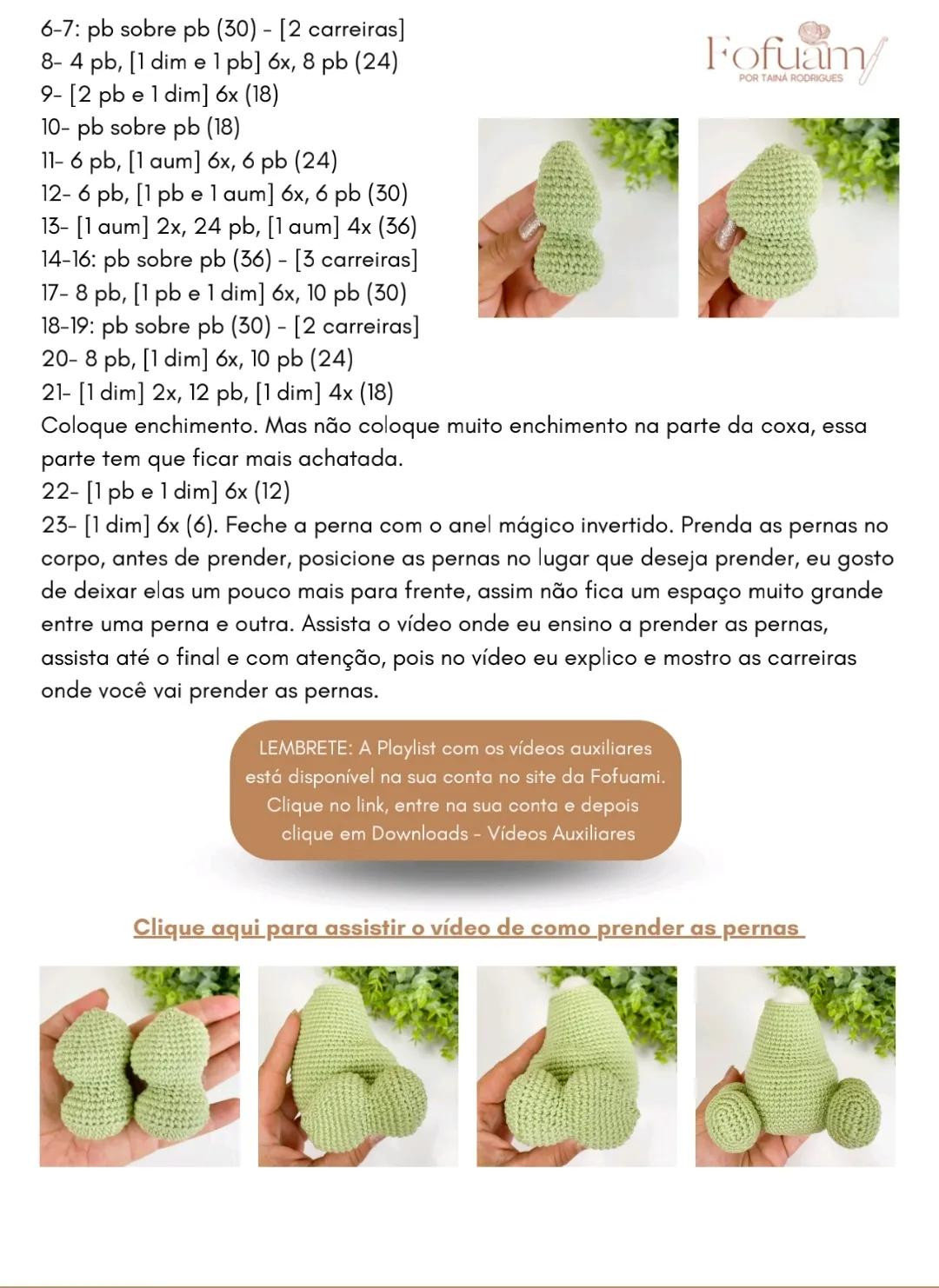 Patrón Amigurumi T-Rex Ravi y Pérola