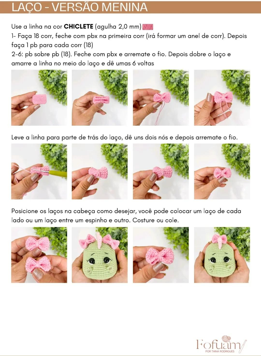 Patrón Amigurumi T-Rex Ravi y Pérola