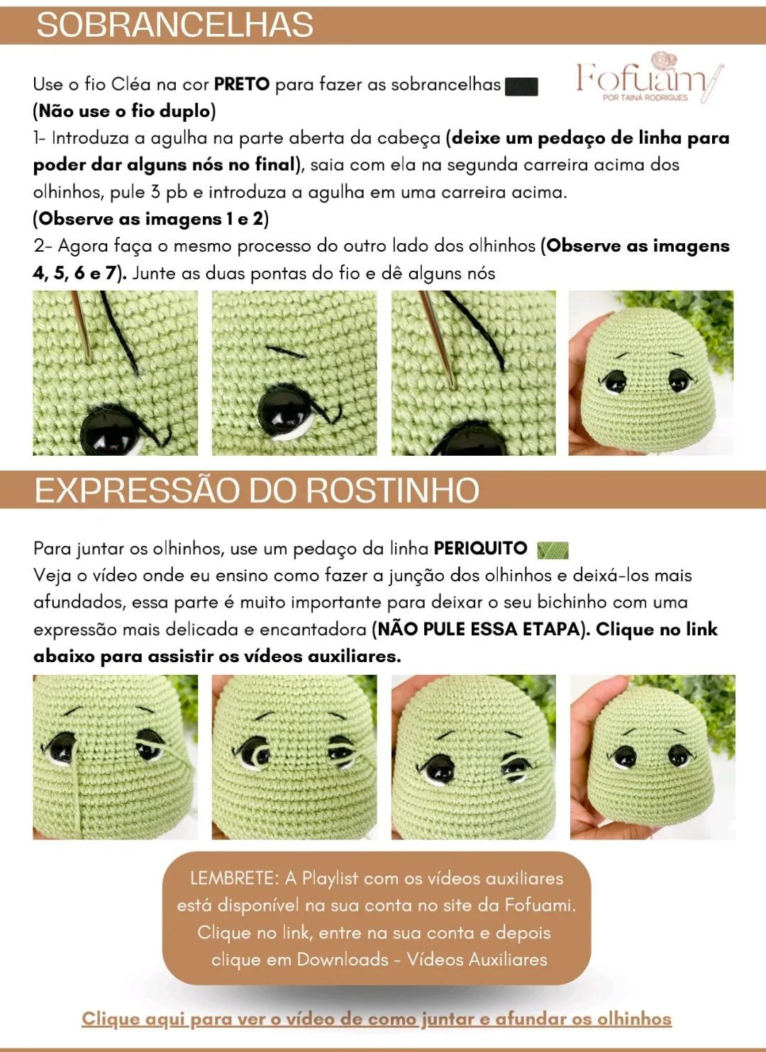 Patrón Amigurumi T-Rex Ravi y Pérola