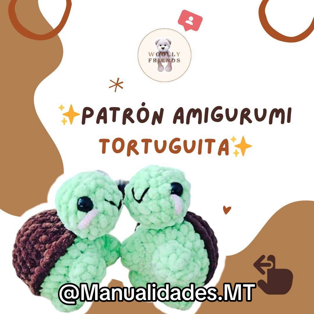 Patrón Amigurumi Tortuguita Verde