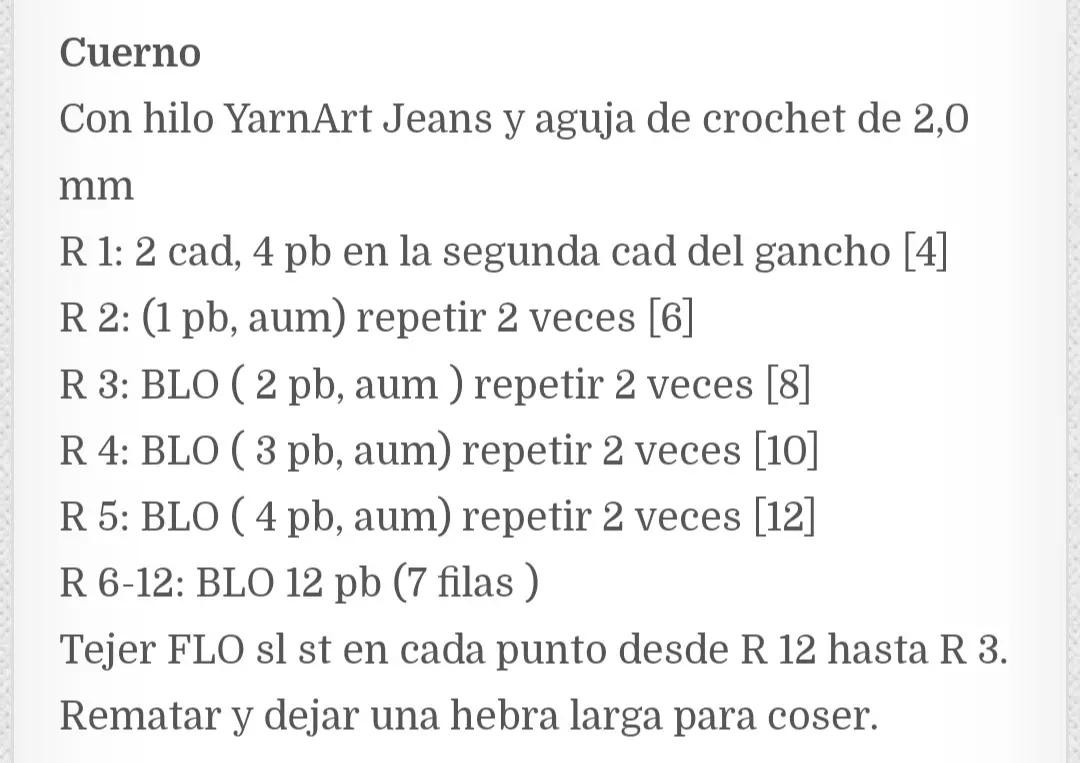 Patrón Amigurumi Unicornio: Guía de materiales y instrucciones paso a paso para cabeza, orejas y cuerno