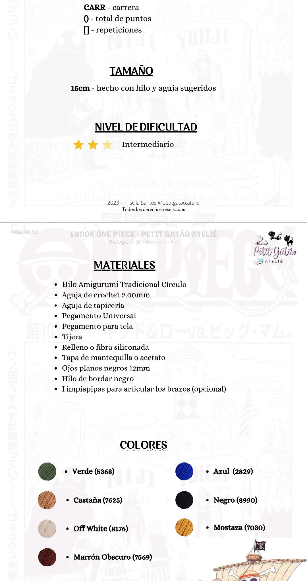 Patron Amigurumi Usopp One Piece - Ebook PDF