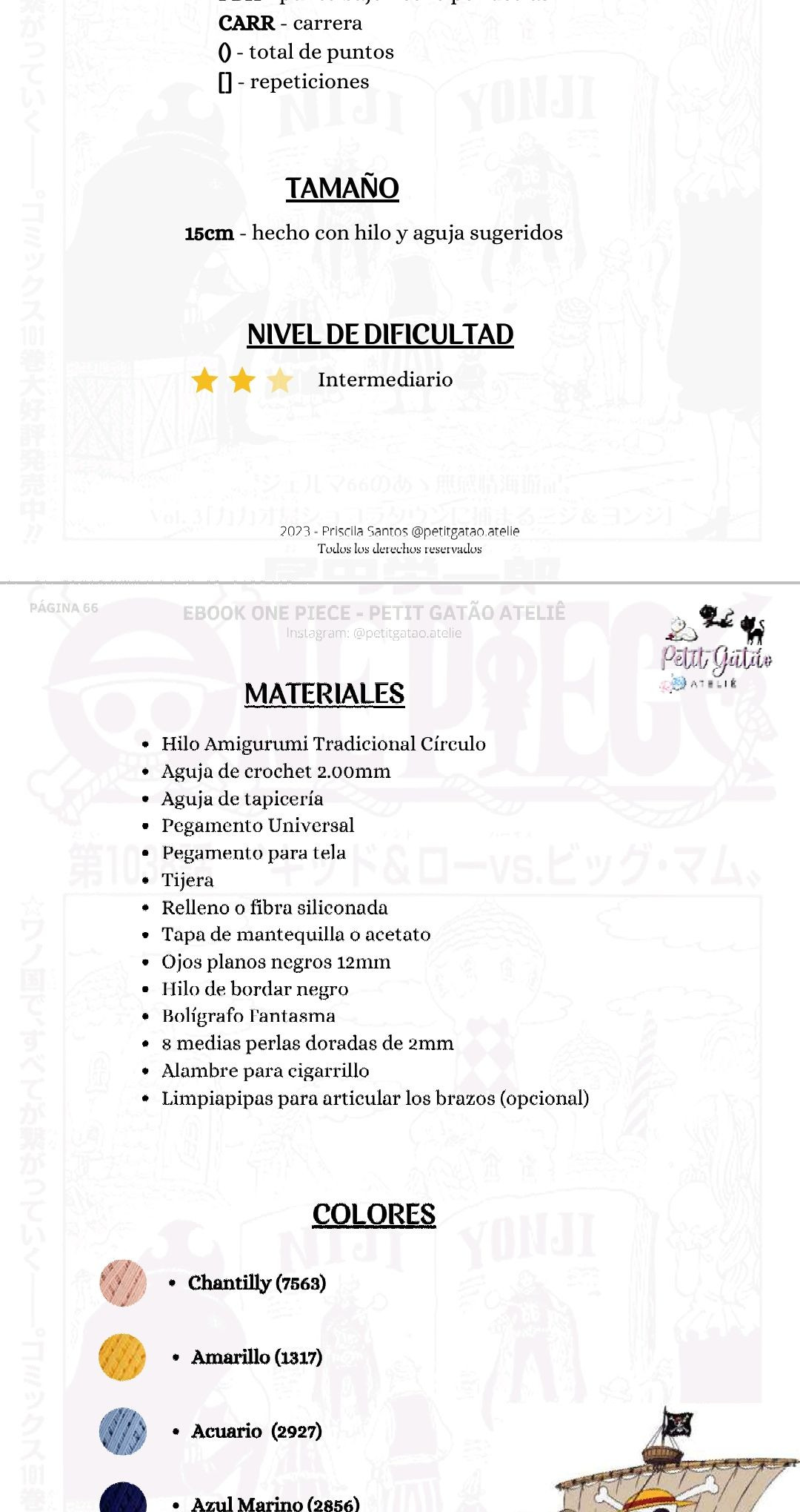 Patron Amigurumi Usopp One Piece - Ebook PDF