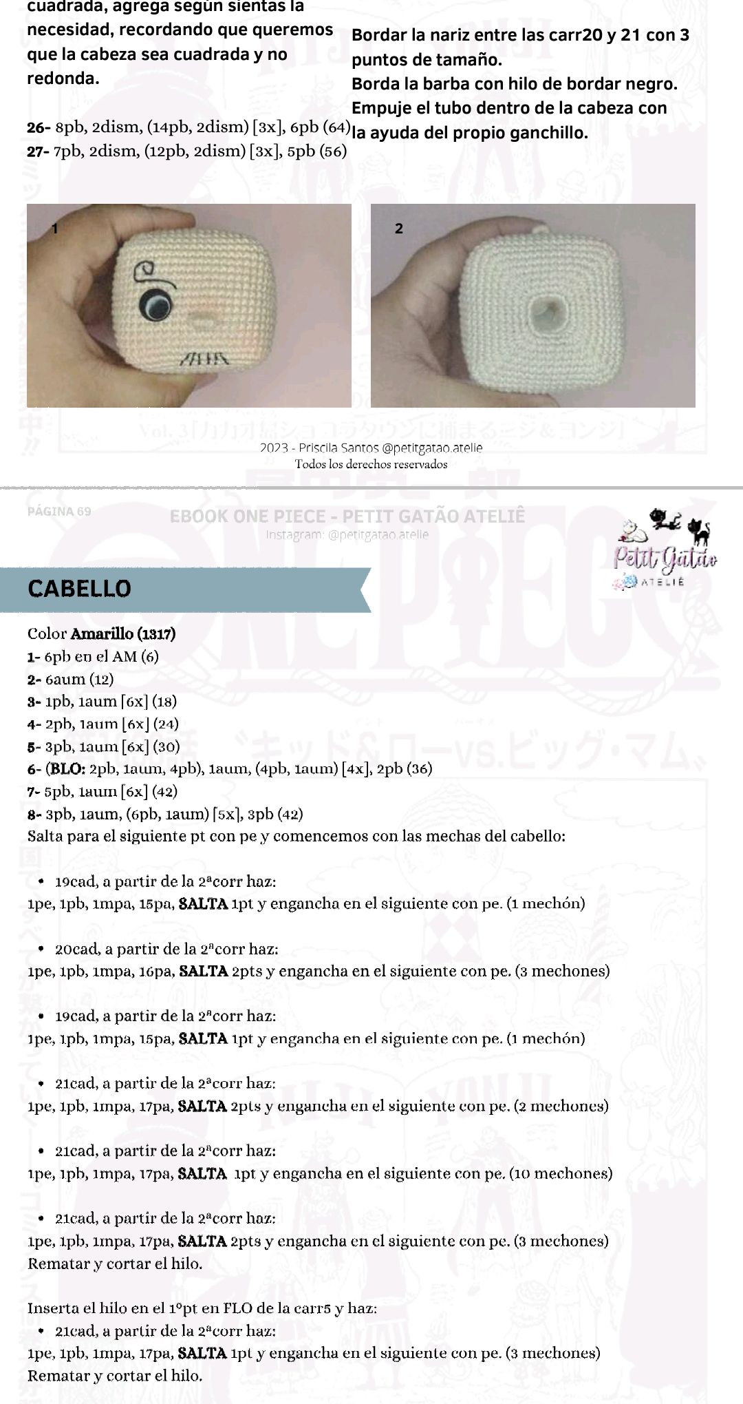 Patron Amigurumi Usopp One Piece - Ebook PDF