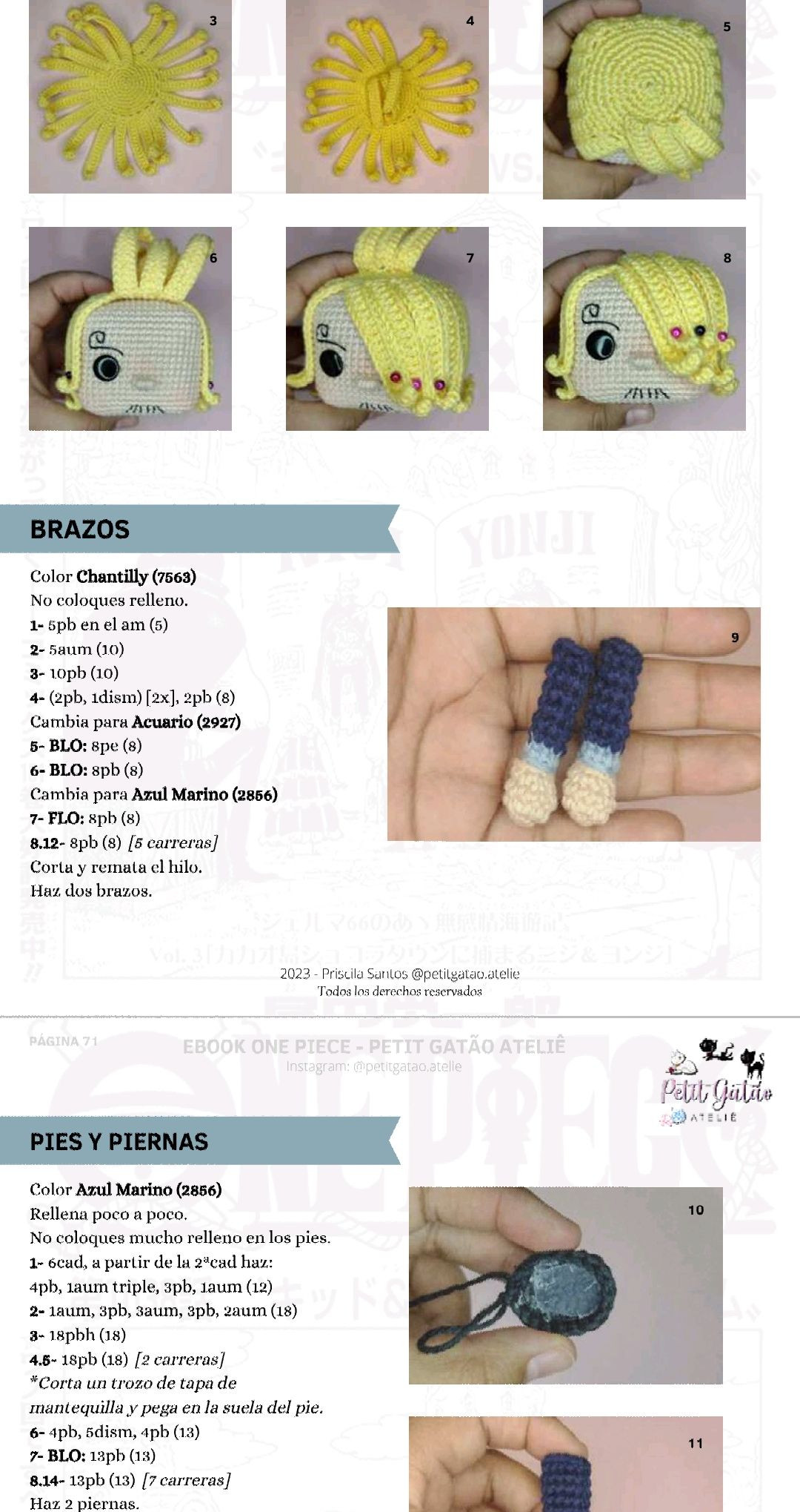 Patron Amigurumi Usopp One Piece - Ebook PDF