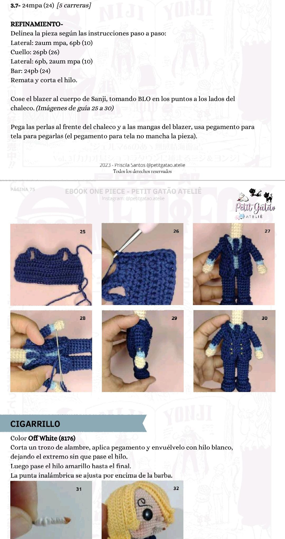Patron Amigurumi Usopp One Piece - Ebook PDF