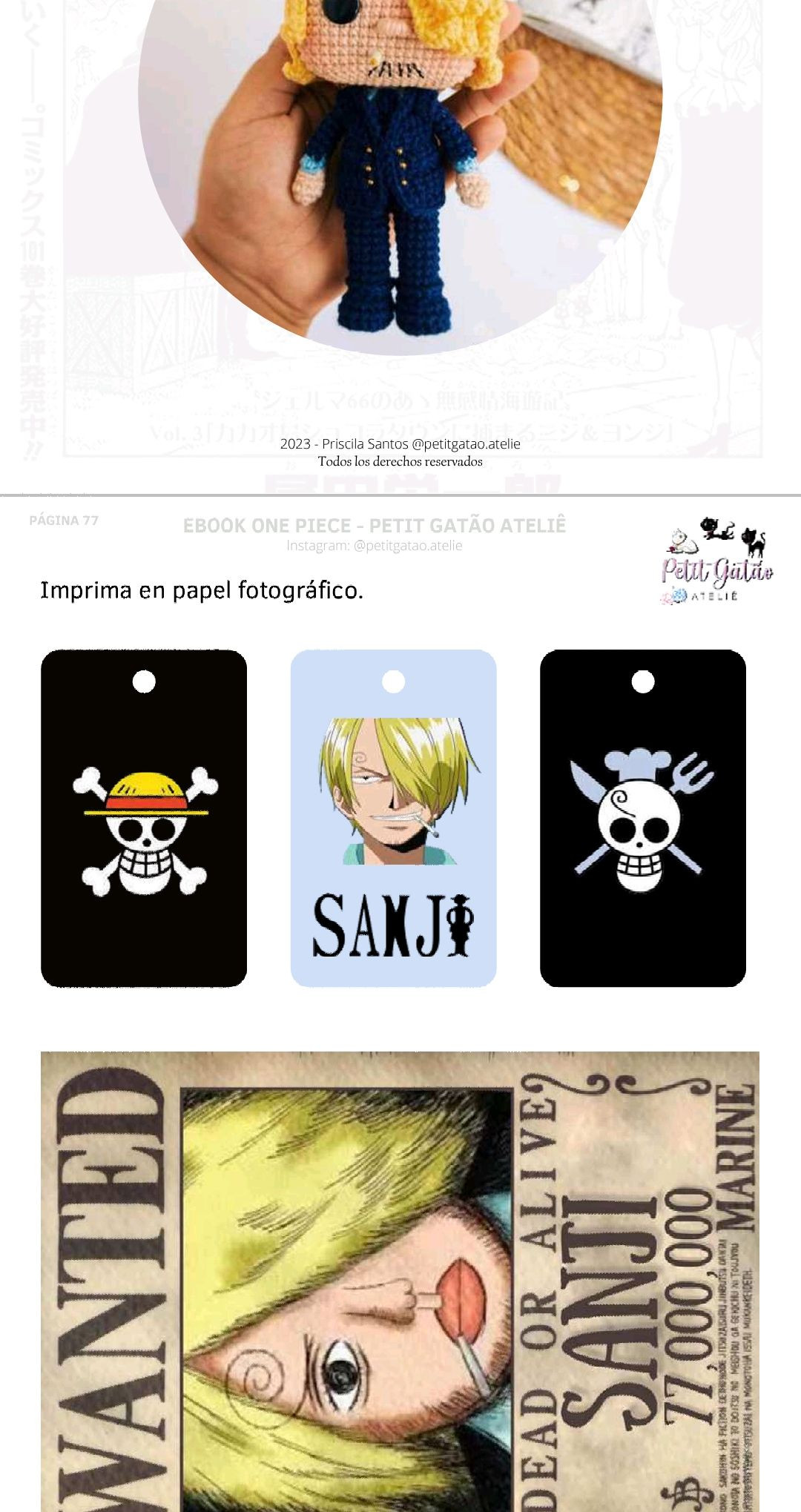 Patron Amigurumi Usopp One Piece - Ebook PDF