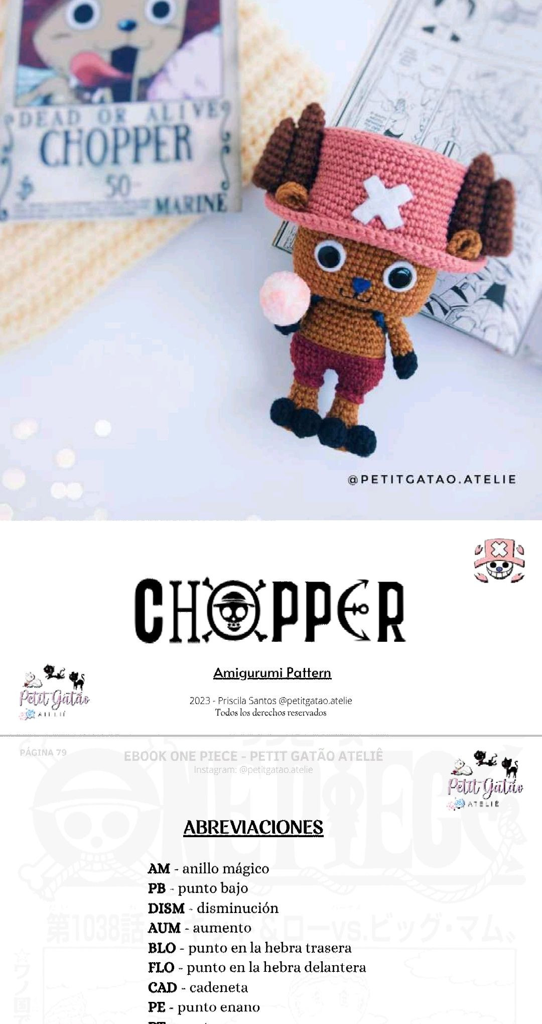Patron Amigurumi Usopp One Piece - Ebook PDF