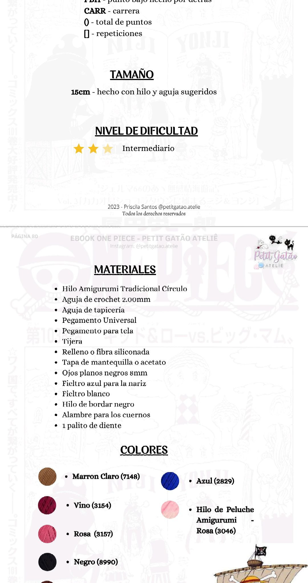 Patron Amigurumi Usopp One Piece - Ebook PDF