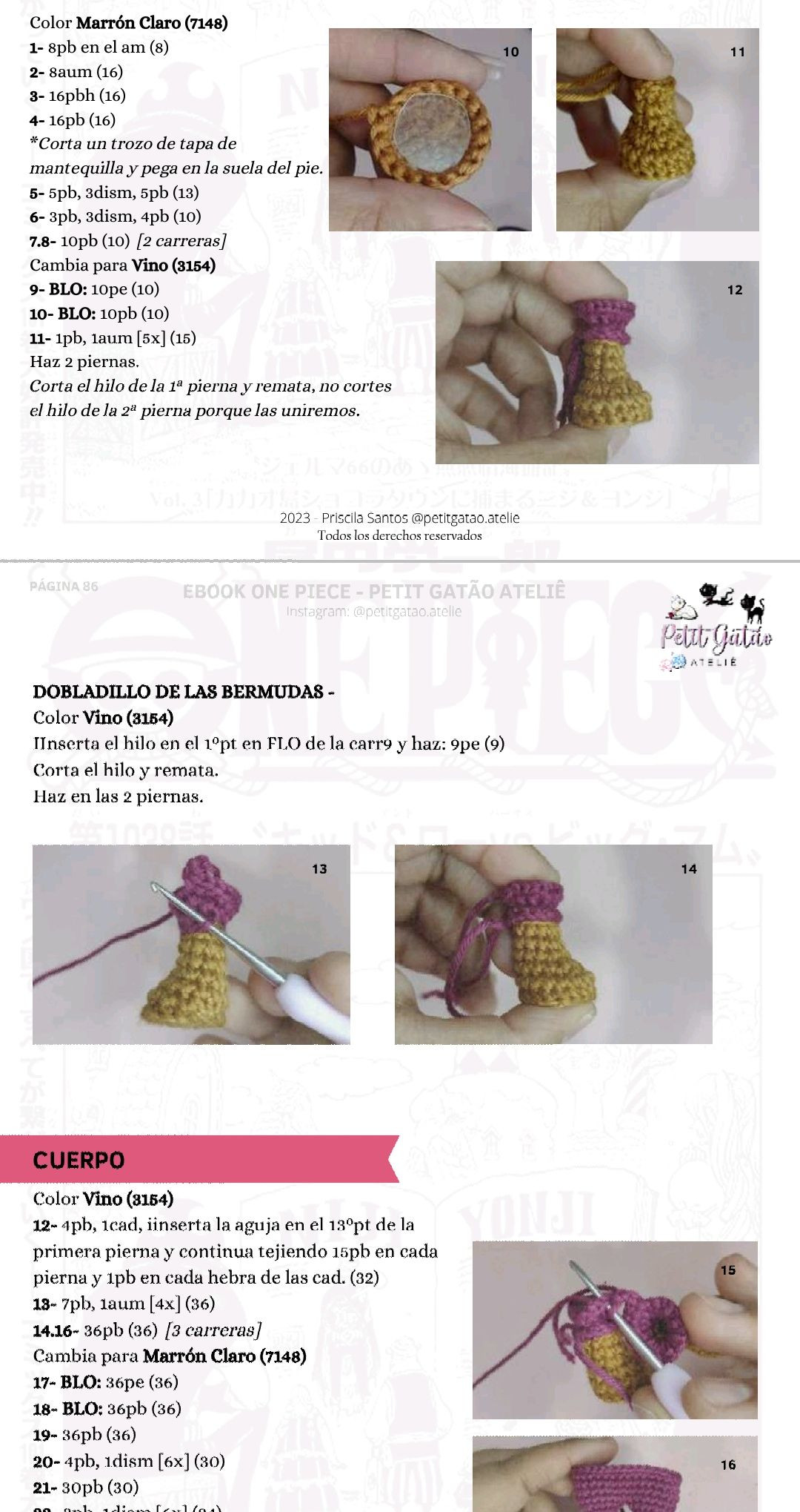 Patron Amigurumi Usopp One Piece - Ebook PDF