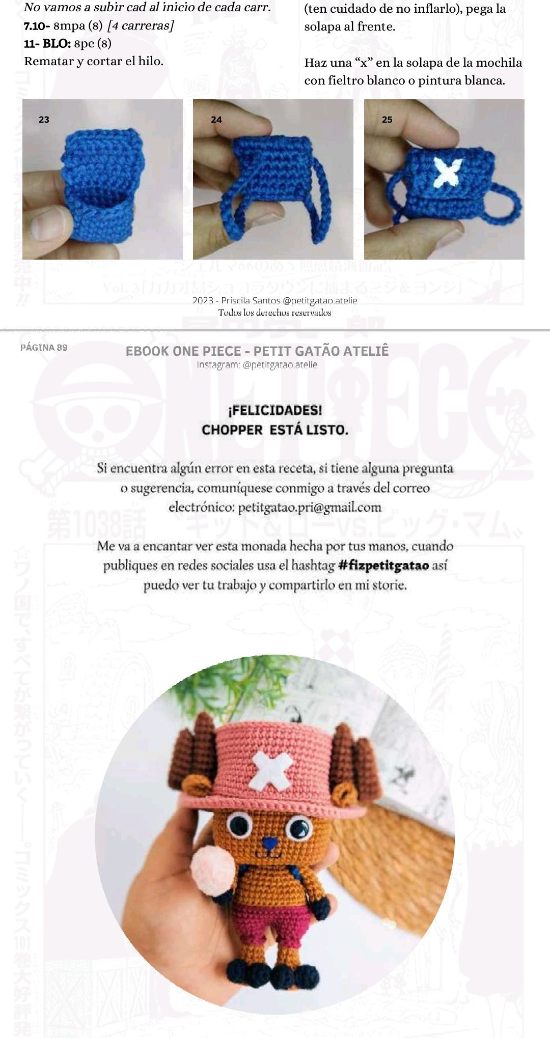 Patron Amigurumi Usopp One Piece - Ebook PDF