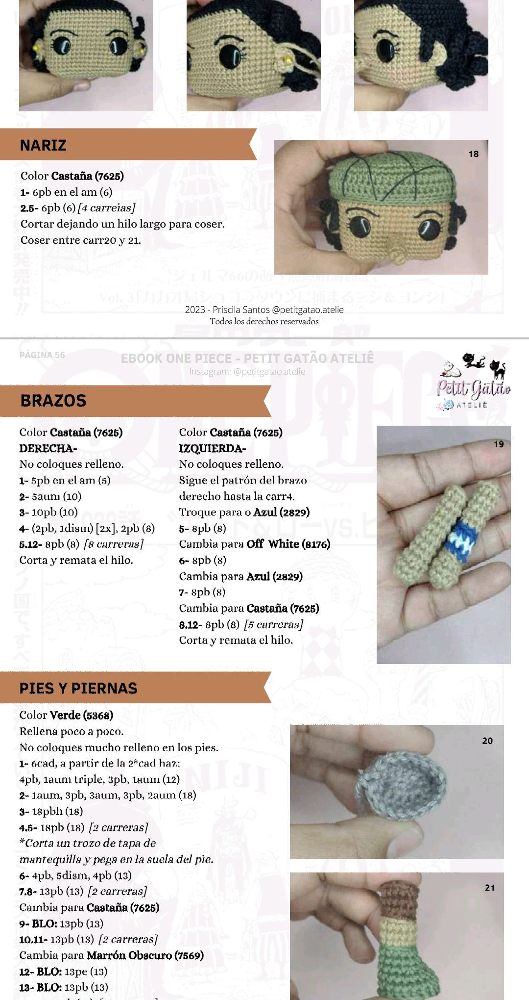 Patron Amigurumi Usopp One Piece - Ebook PDF