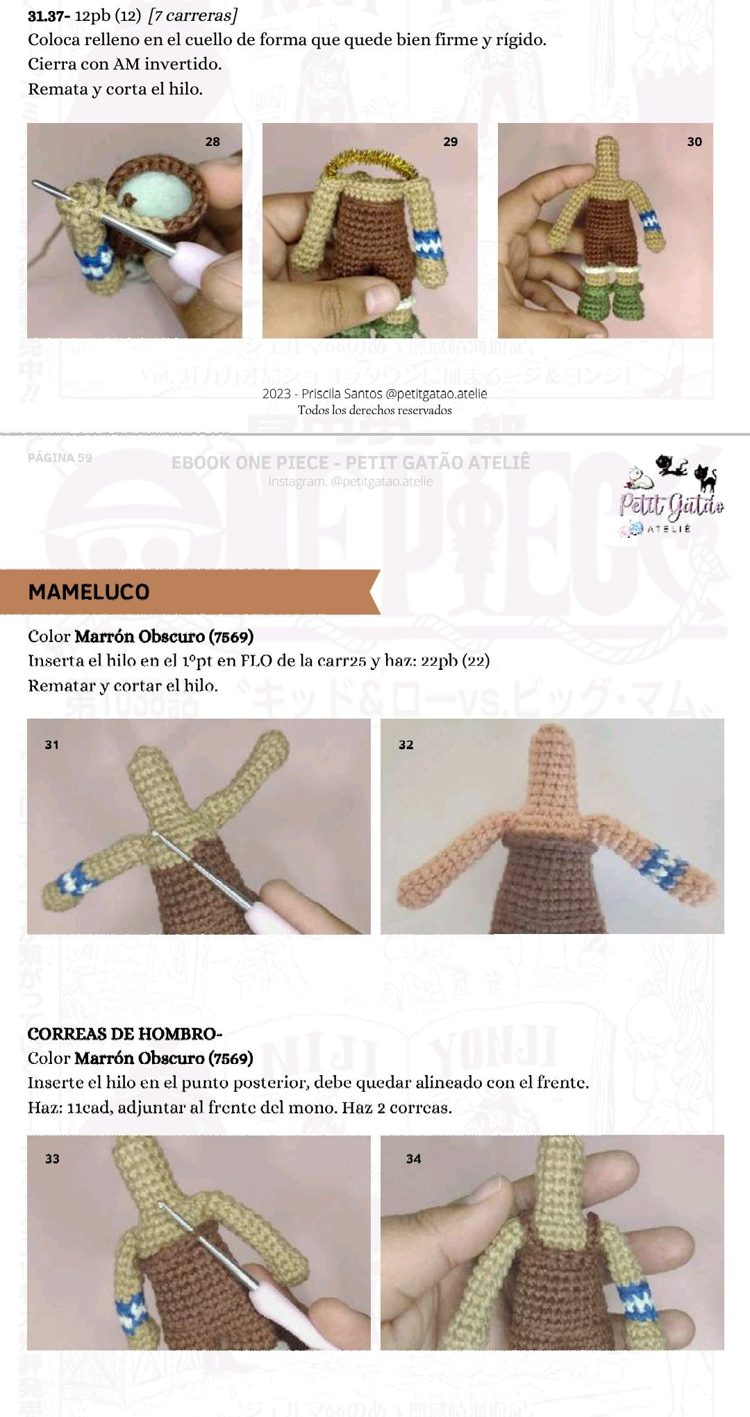 Patron Amigurumi Usopp One Piece - Ebook PDF