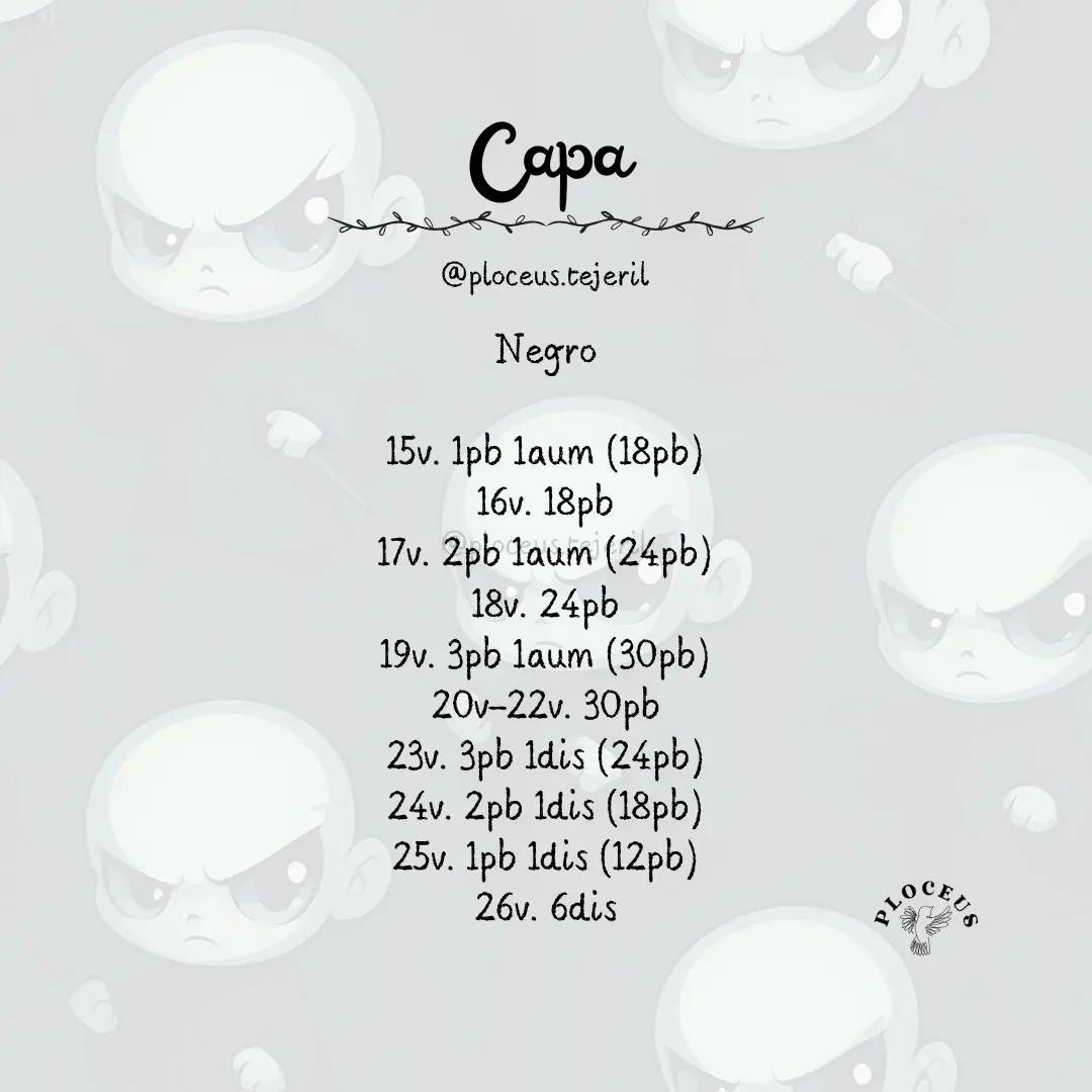 Patrón Amigurumi Voldemort Tejido: Guía Paso a Paso con Materiales y Abreviaturas