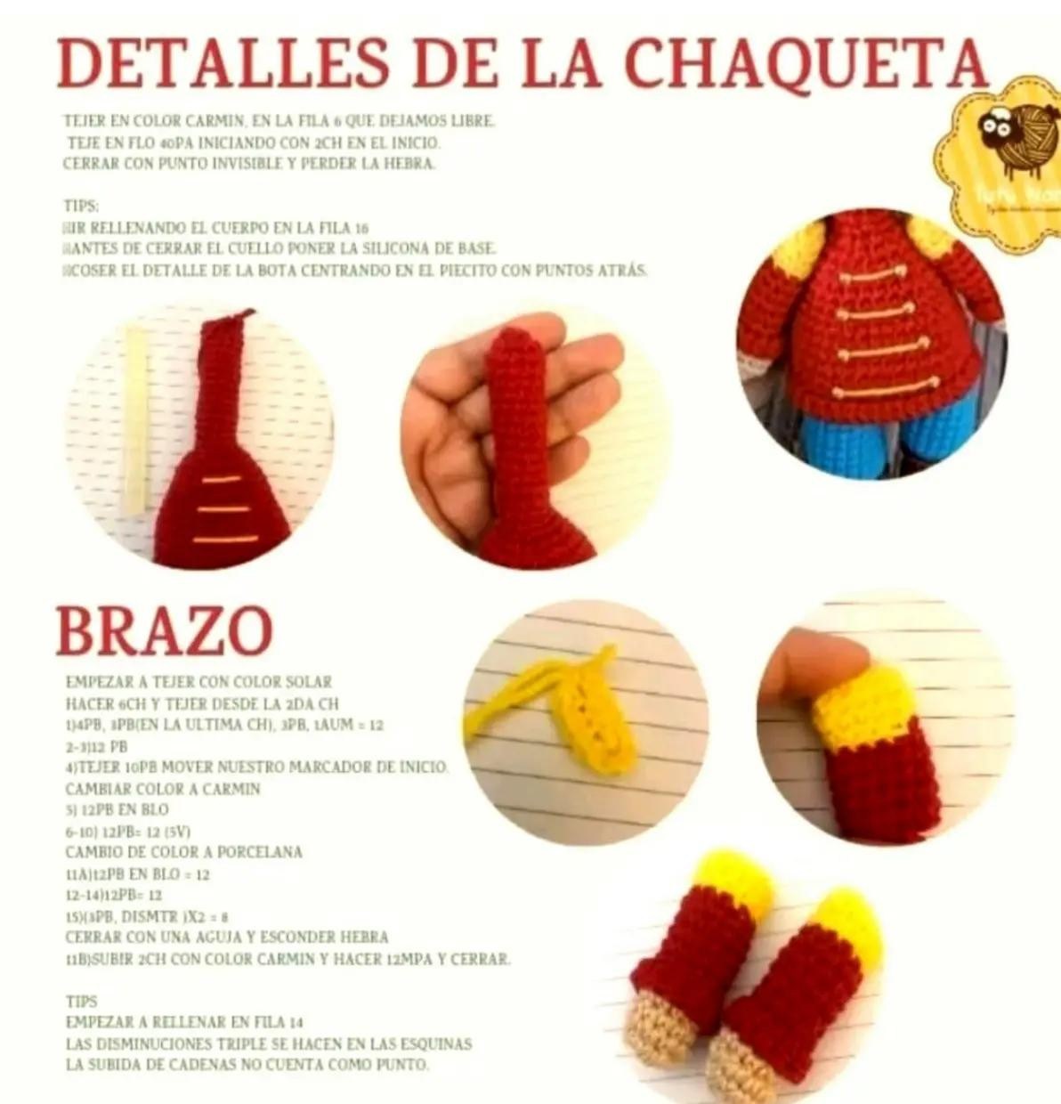 Patrón Cascanueces de Navidad Amigurumi Paso a Paso