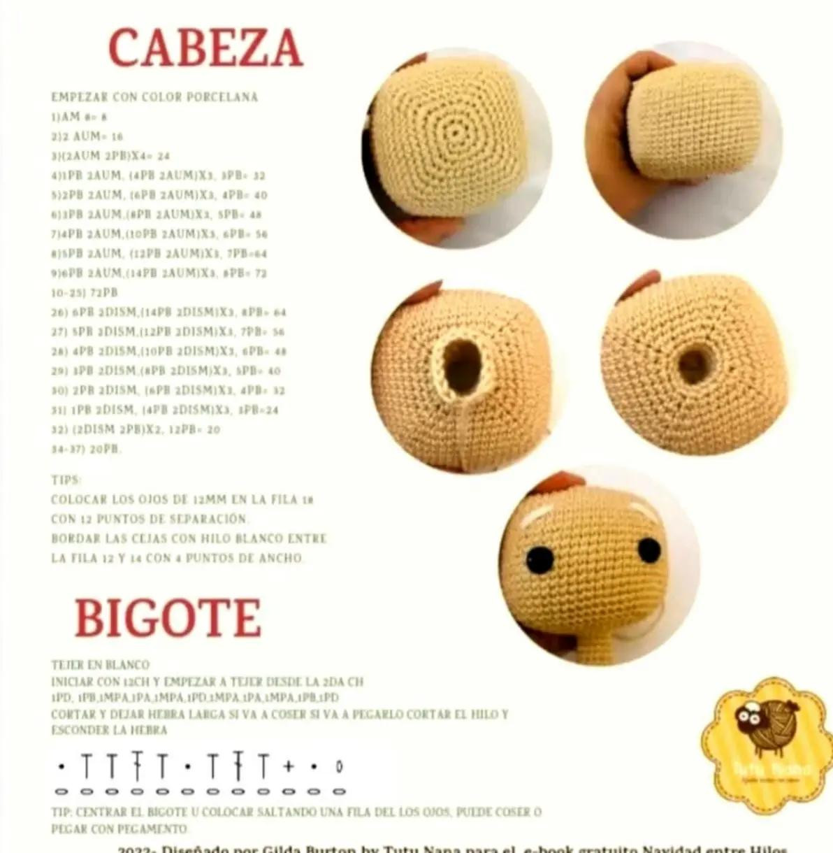 Patrón Cascanueces de Navidad Amigurumi Paso a Paso