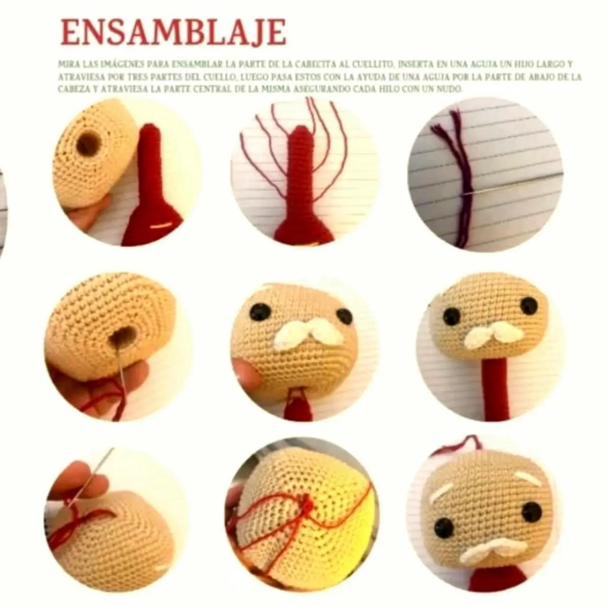 Patrón Cascanueces de Navidad Amigurumi Paso a Paso