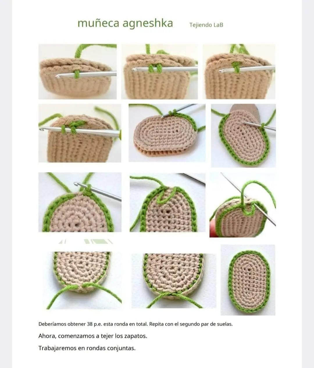 Patrón completo muñeca amigurumi Agneshka con vestido amarillo y gorro