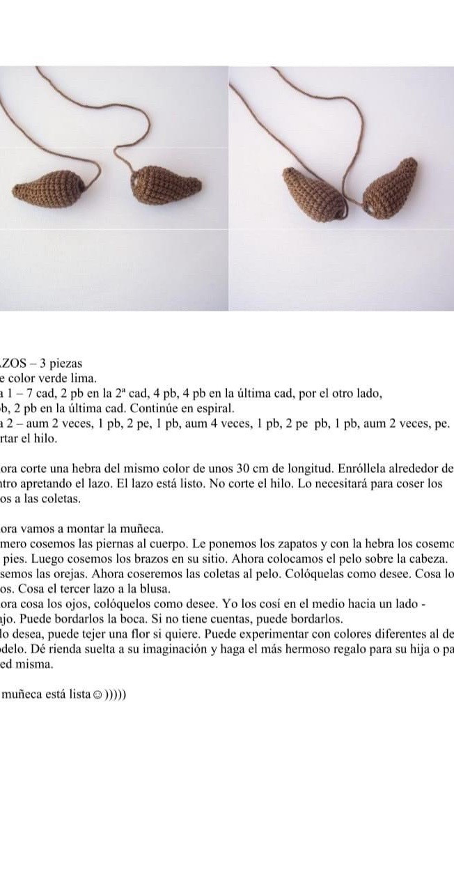 Patrón completo para tejer la muñeca amigurumi Didi