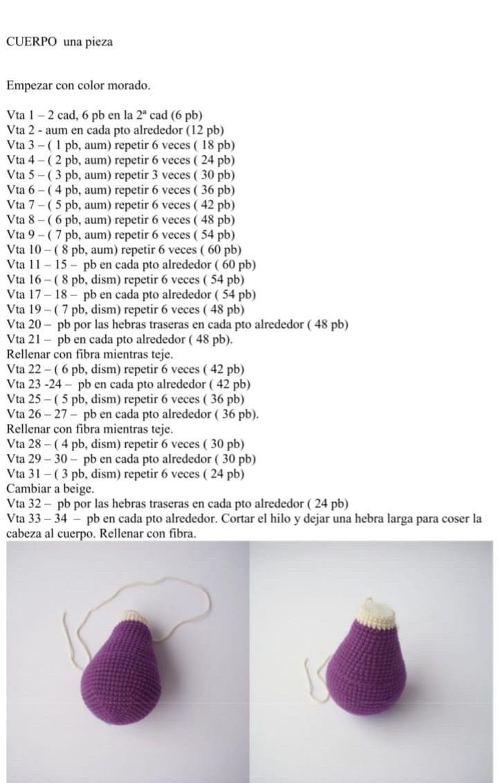 Patrón completo para tejer la muñeca amigurumi Didi