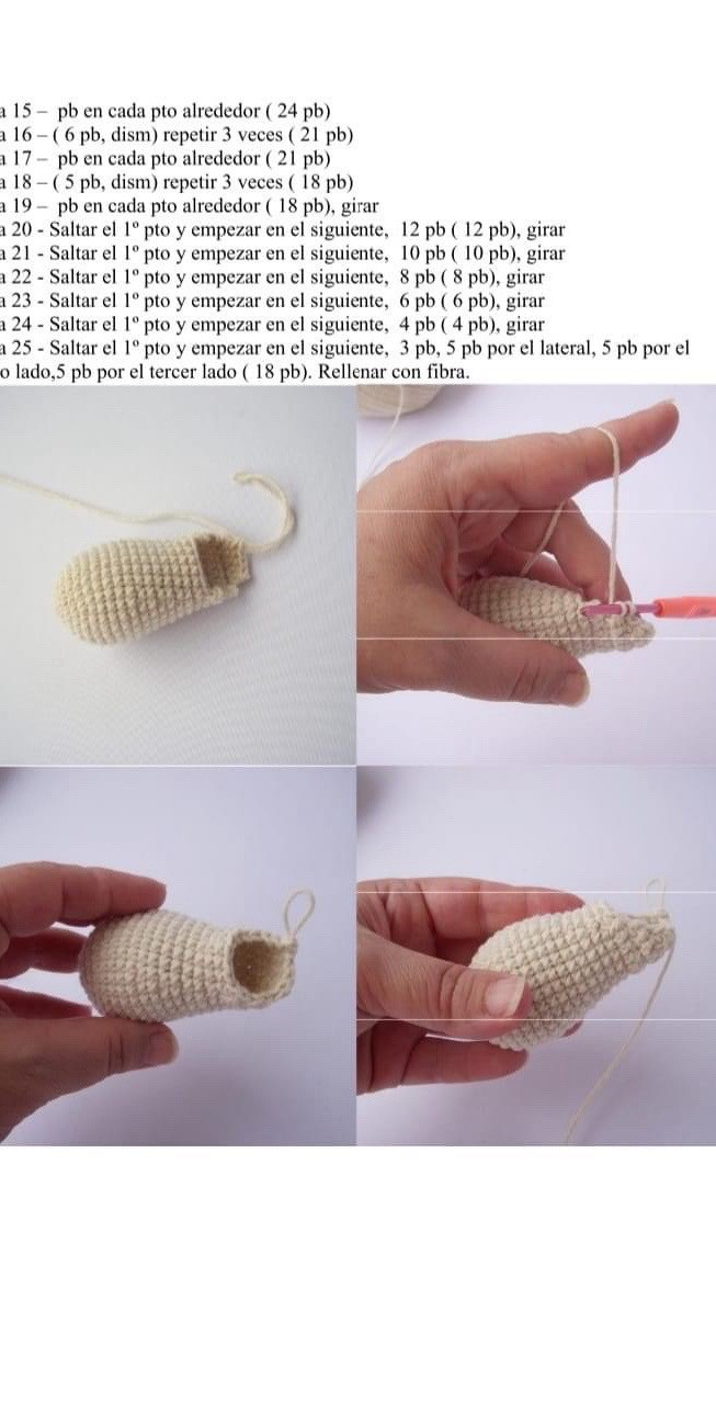 Patrón completo para tejer la muñeca amigurumi Didi