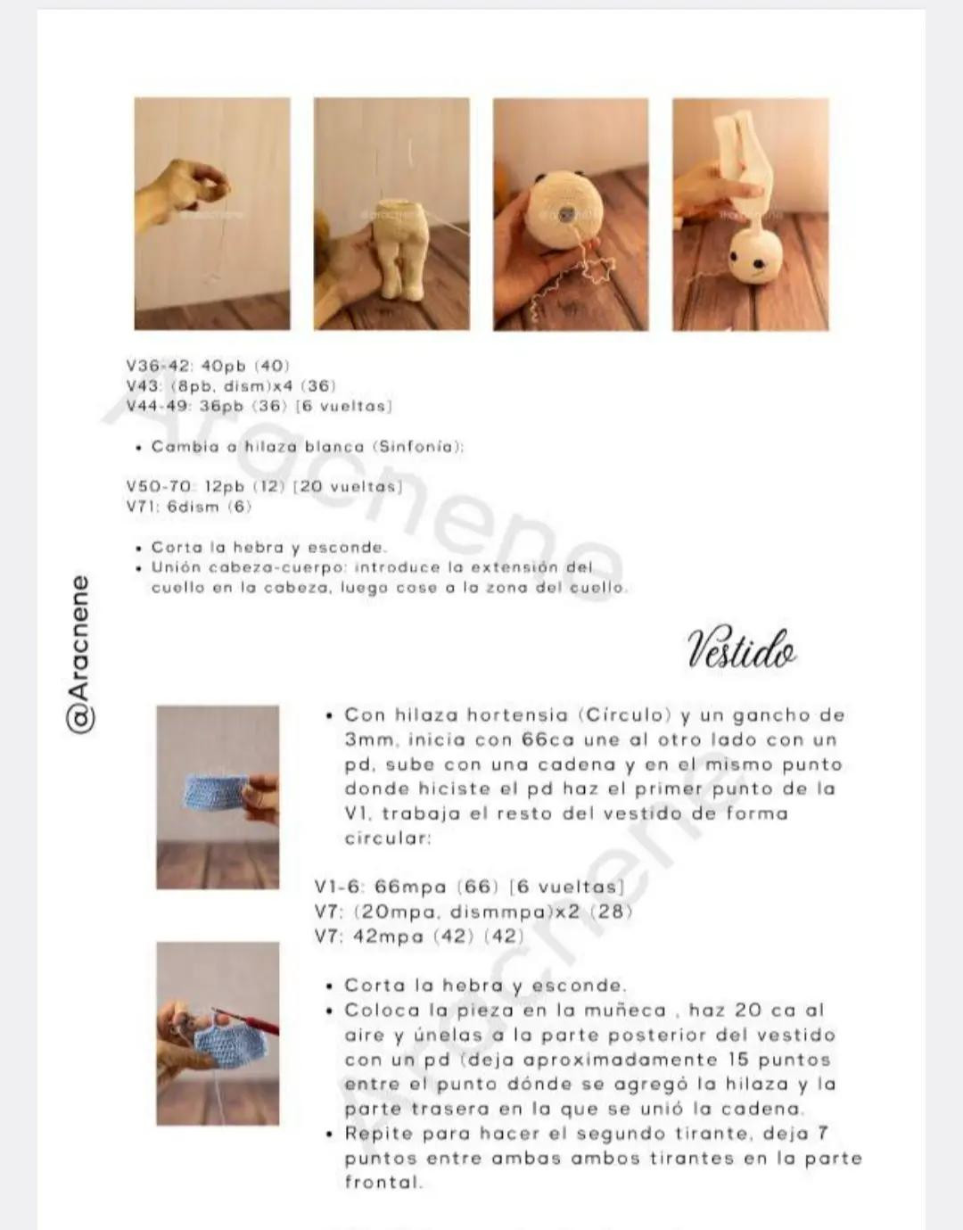 Patrón Crochet Amigurumi Bella: Búp bê công chúa với váy xanh trắng và gấu bông