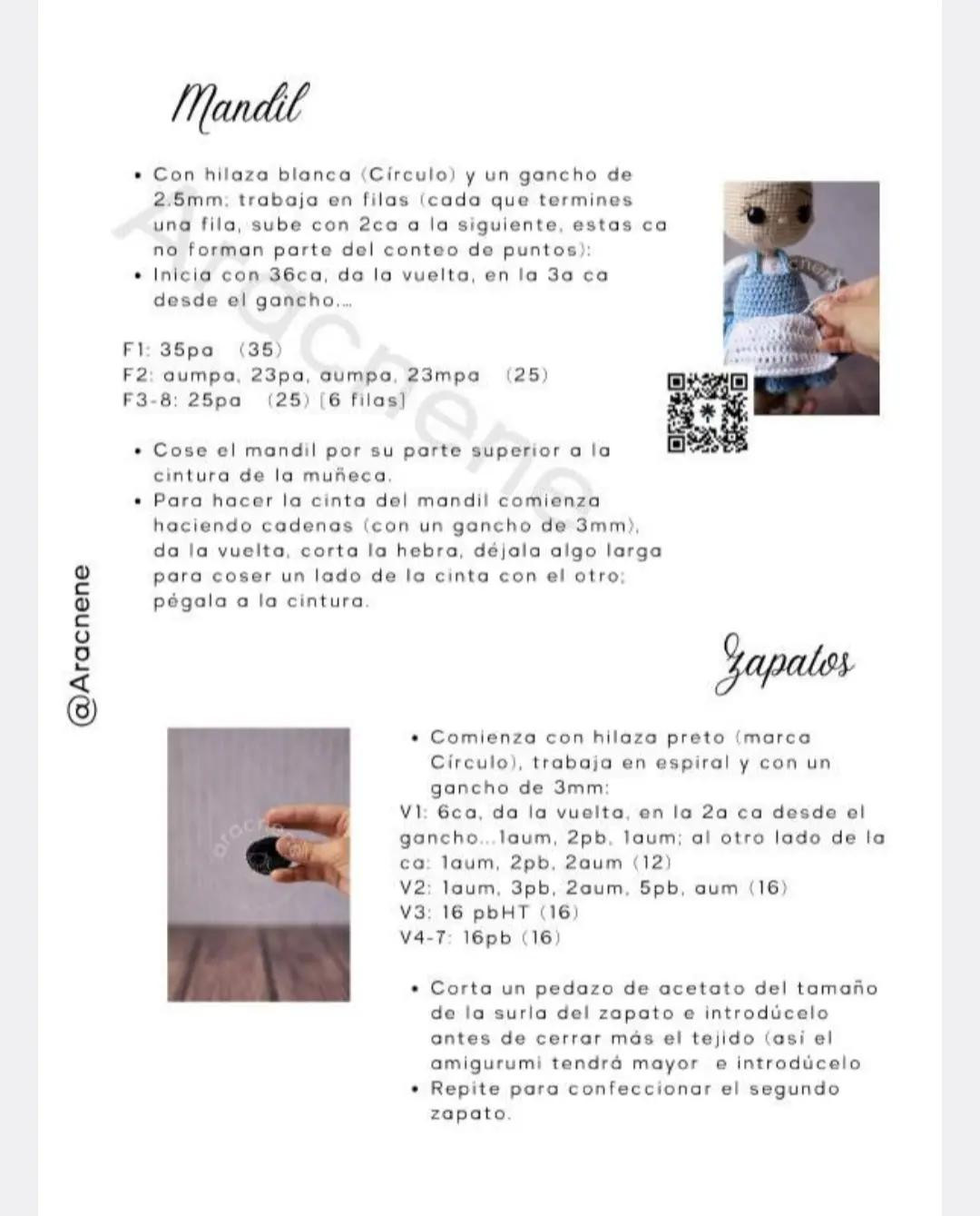 Patrón Crochet Amigurumi Bella: Búp bê công chúa với váy xanh trắng và gấu bông