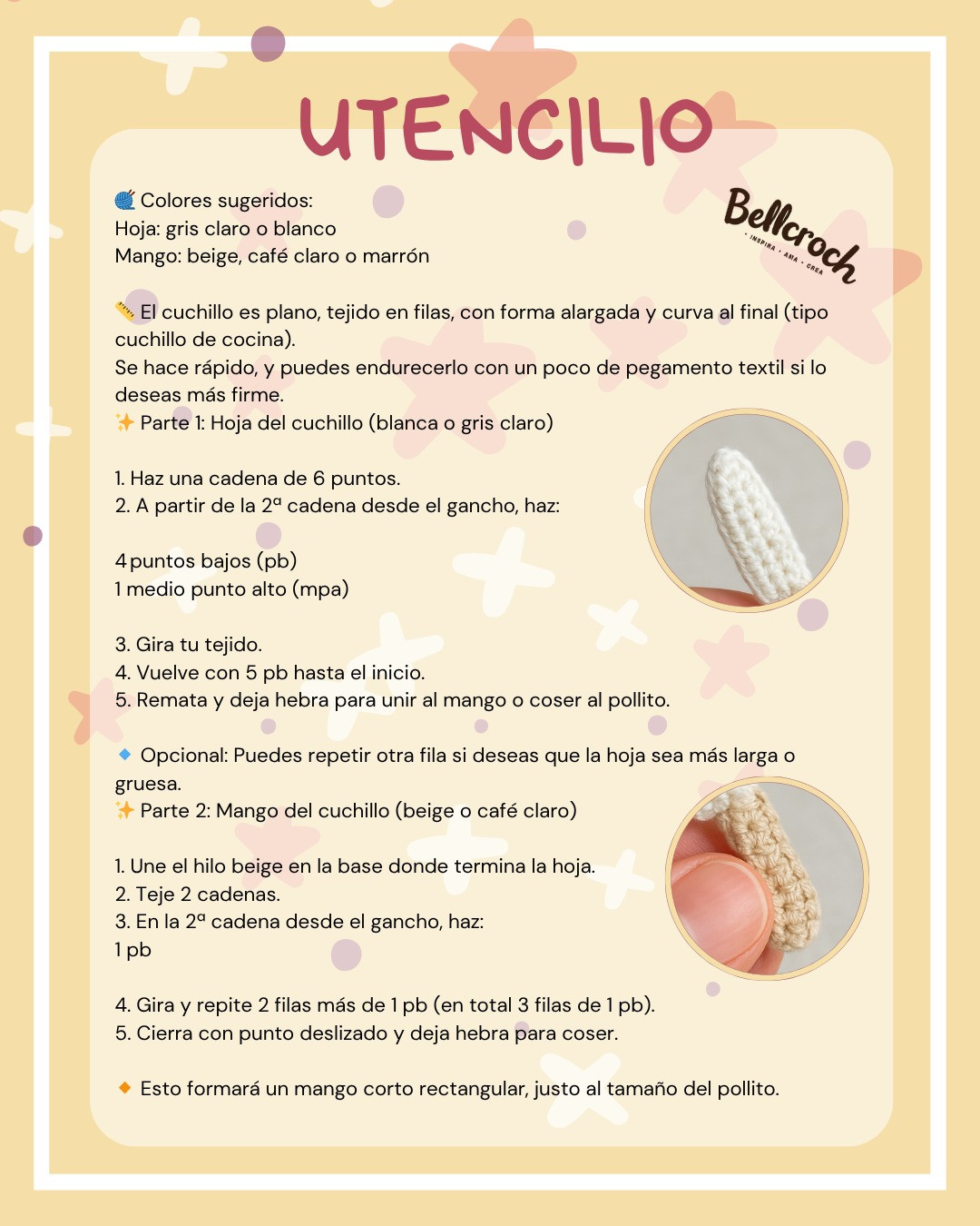 Patrón Crochet Amigurumi Pollito Chef Amarillo con Gorro y Delantal