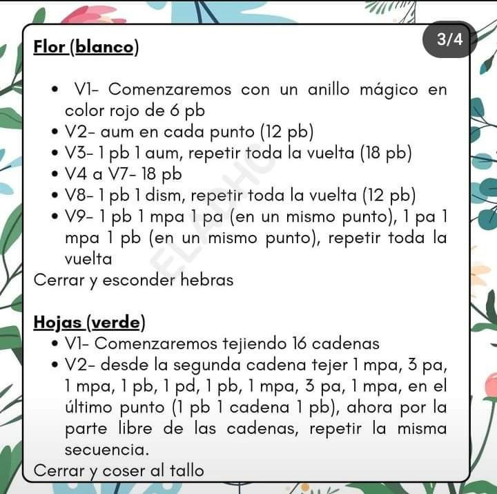 Patrón Crochet Flor Campanita: Guía Paso a Paso