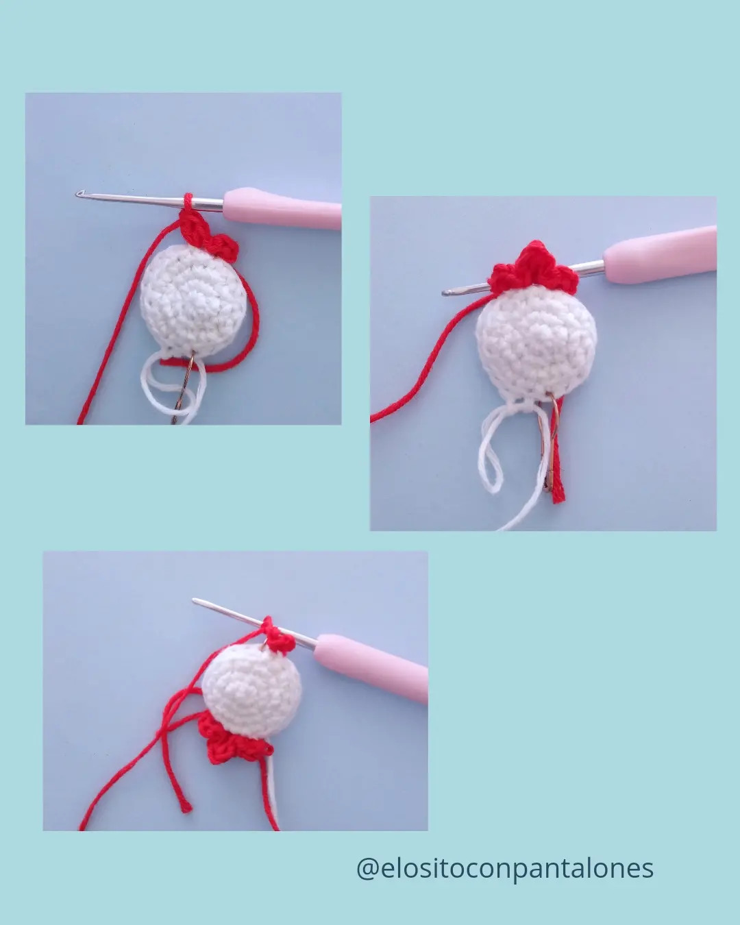 Patrón Crochet Gratis: Imán Gallo Amigurumi