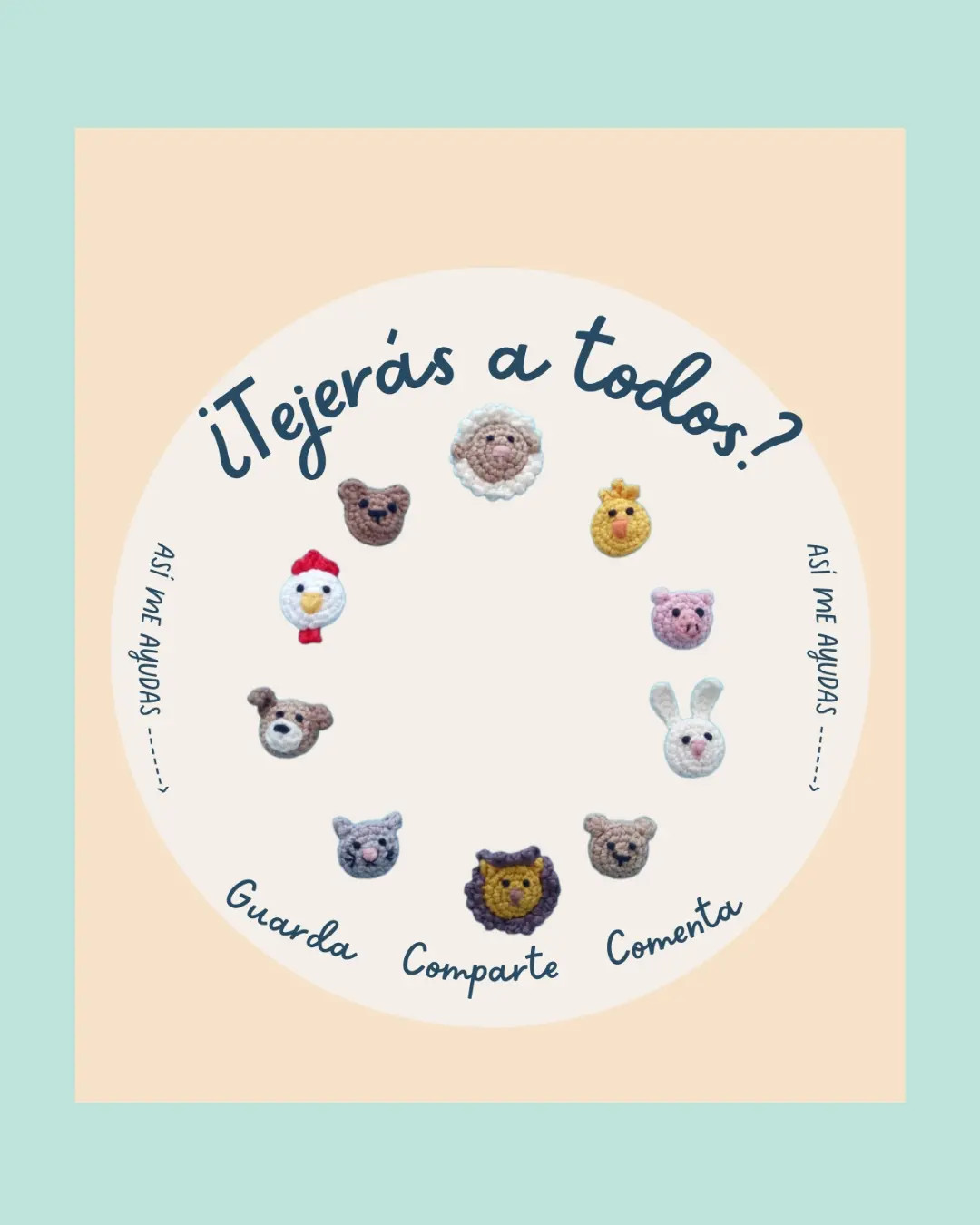 Patrón Crochet Imán León: Guía paso a paso para hacer un adorable imán de león con materiales y abreviaturas