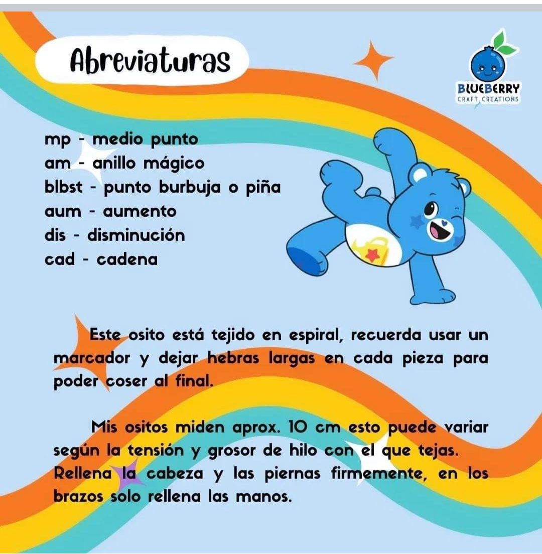 Patrón Crochet Ositos Llaveros: Guía paso a paso para crear osos amigurumi coloridos con materiales y abreviaturas