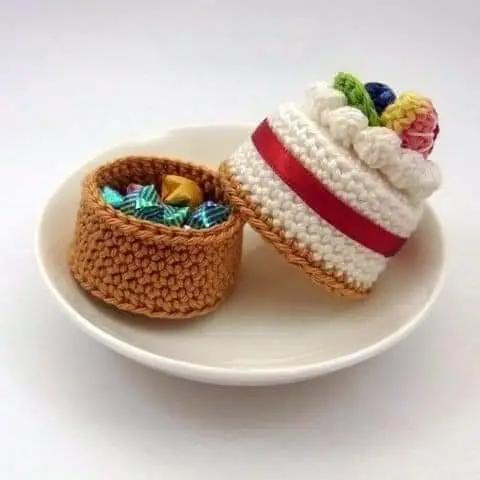 Patrón Crochet Pastel de Cumpleaños - Día 80 Reto Amigurumis