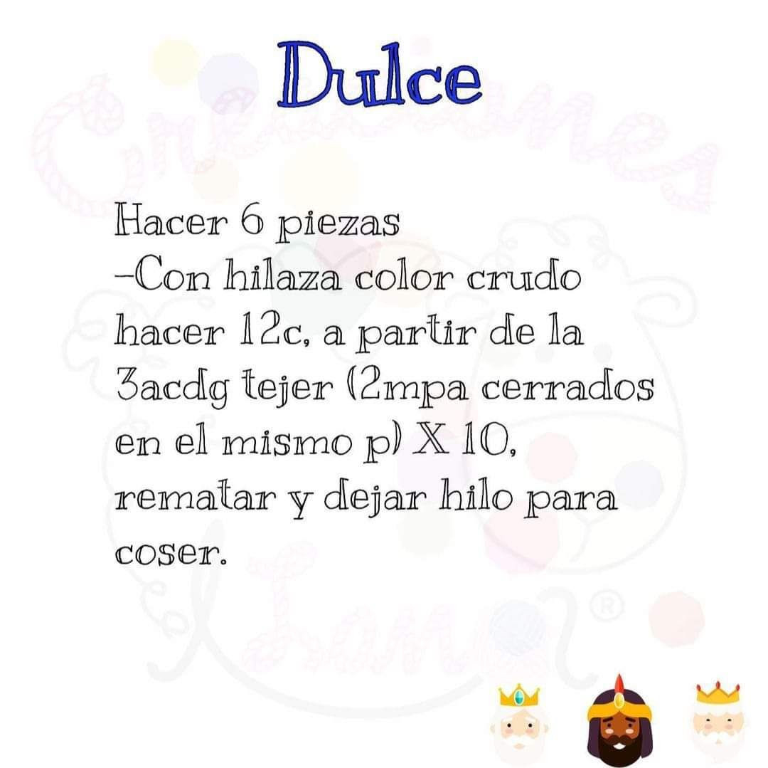 Patrón Crochet Rosca de Reyes