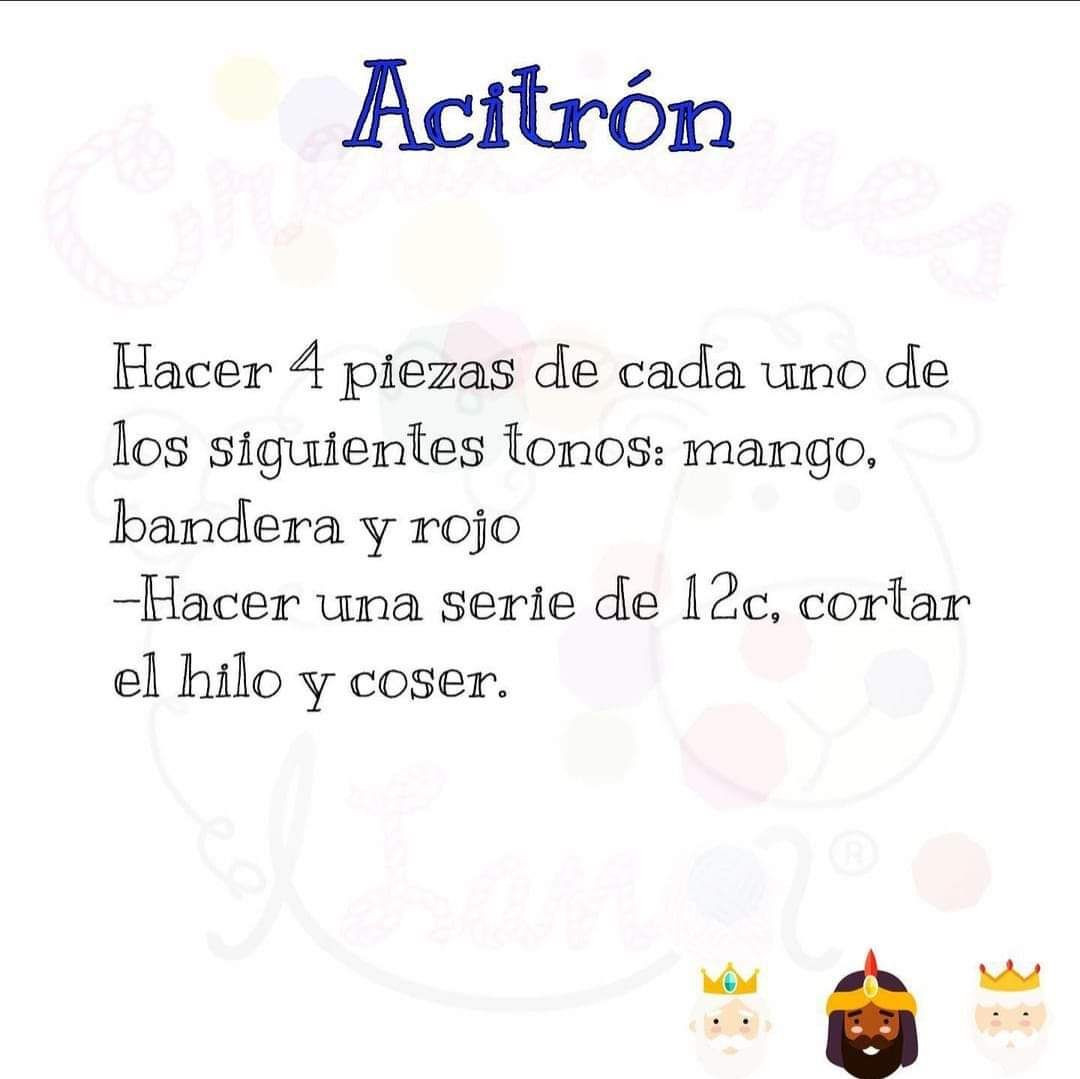 Patrón Crochet Rosca de Reyes