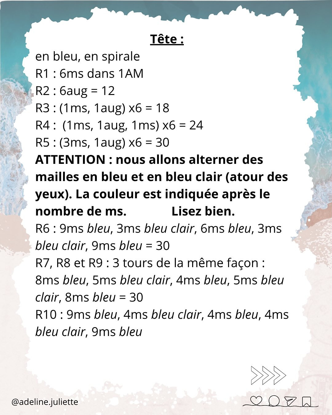 Patron Crochet Stitch Amigurumi - Partie 3: Tête, Corps et Queue