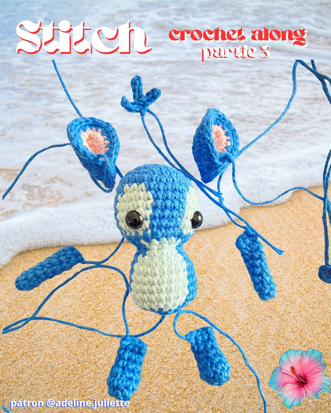 Patron Crochet Stitch Amigurumi - Partie 3: Tête, Corps et Queue