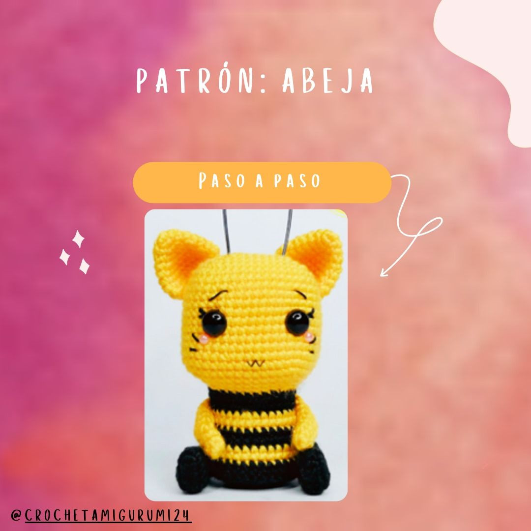Patrón de Abeja Amigurumi: Guía Paso a Paso con Materiales y Abreviaturas