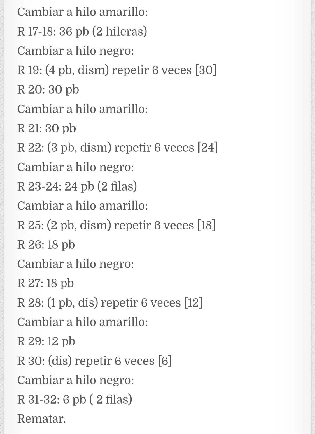 Patrón de Amigurumi Abeja Amarilla y Negra con Alas Blancas - Instrucciones de Crochet Paso a Paso