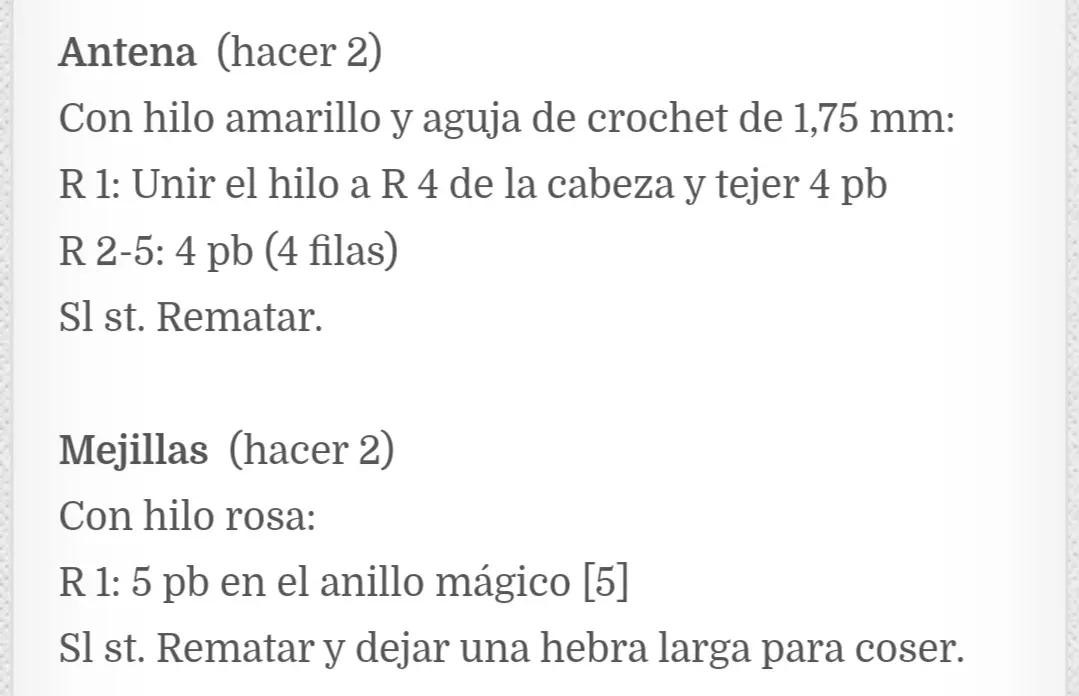 Patrón de Amigurumi Abeja Amarilla y Negra con Alas Blancas - Instrucciones de Crochet Paso a Paso