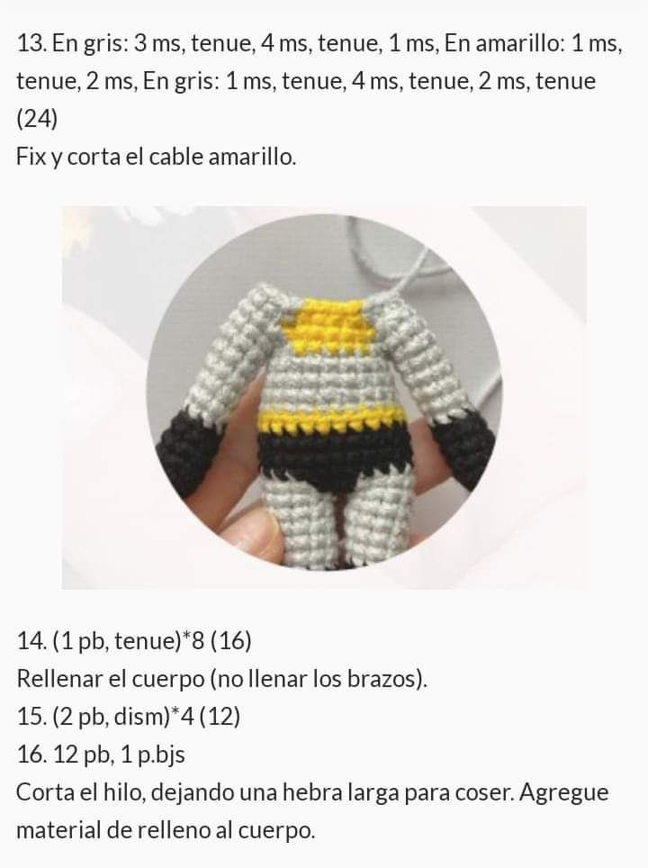 Patrón de Amigurumi Batman: El Caballero Oscuro