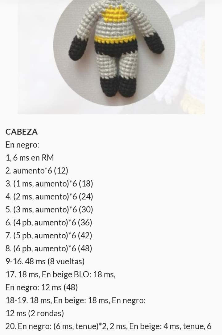 Patrón de Amigurumi Batman: El Caballero Oscuro