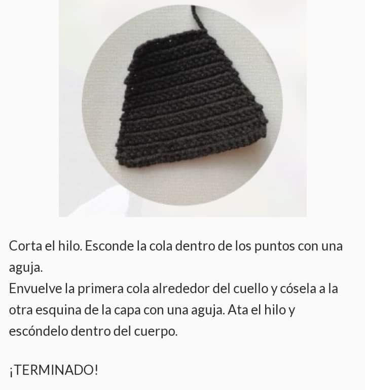 Patrón de Amigurumi Batman: El Caballero Oscuro