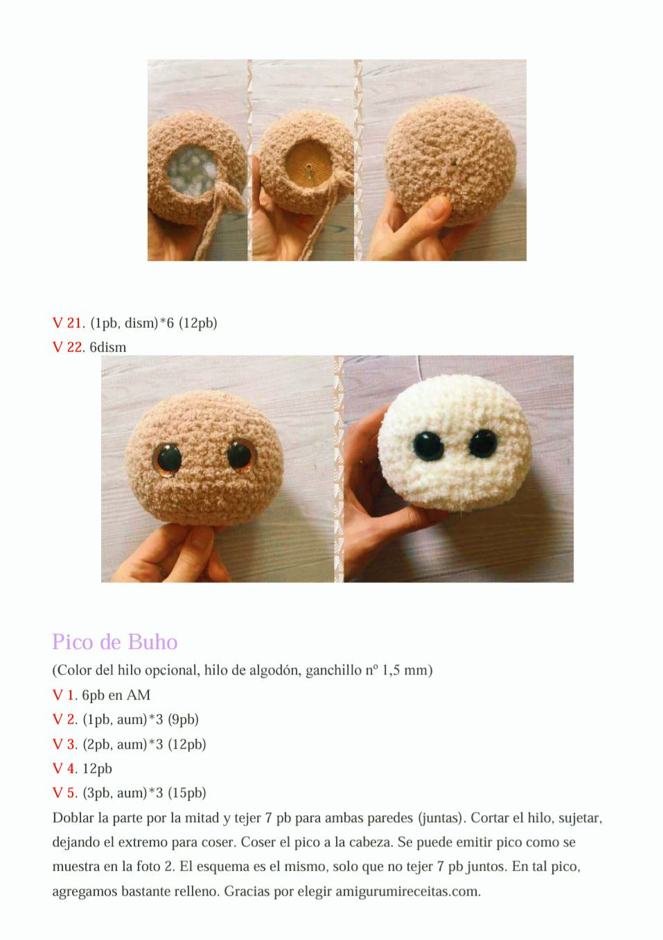 Patron de Amigurumi Búho Blanco con Lana Alize Softy