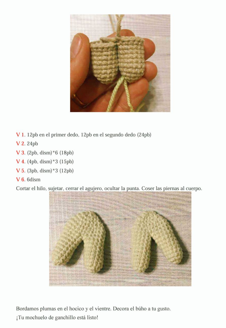 Patron de Amigurumi Búho Blanco con Lana Alize Softy