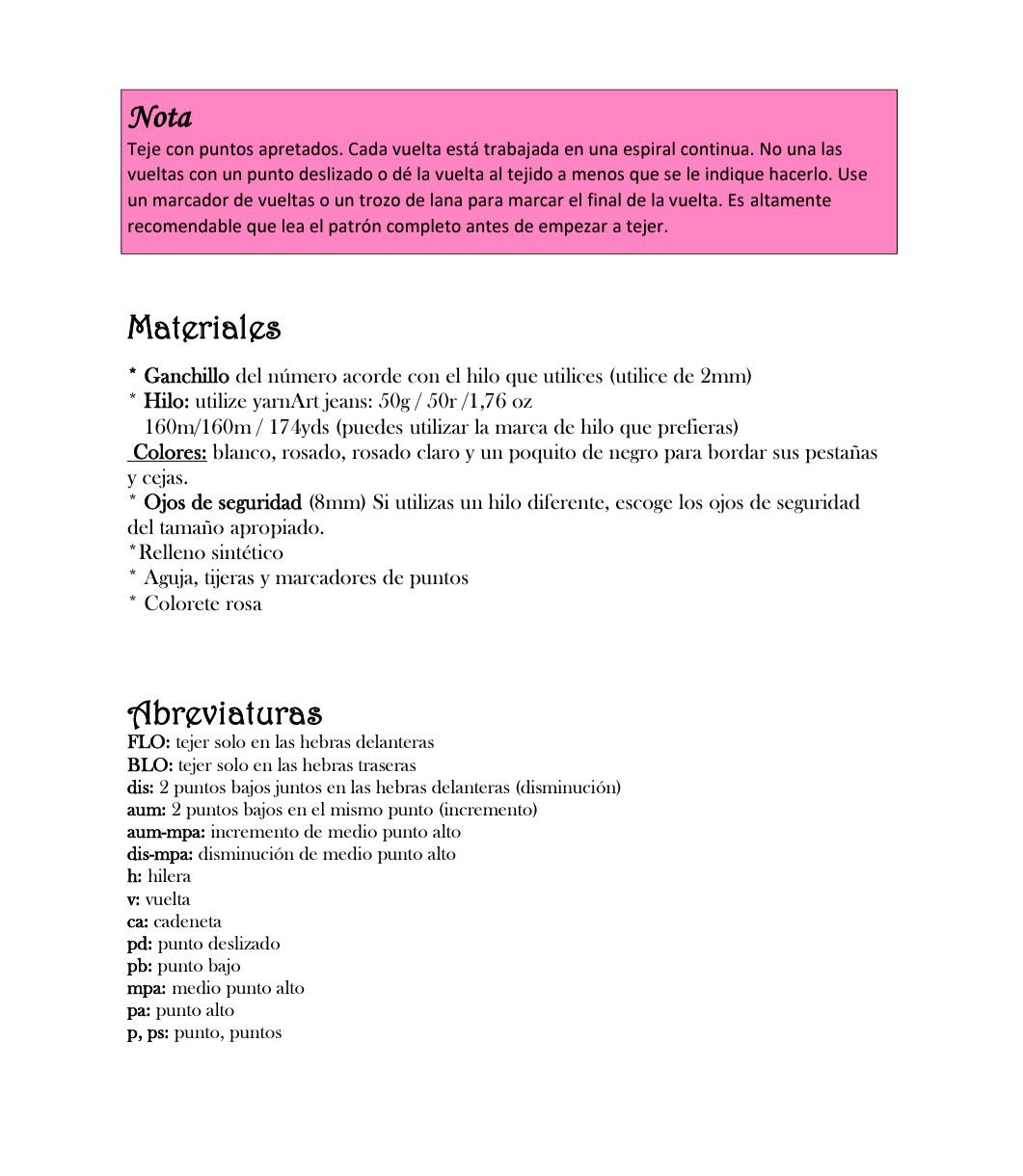 Patrón de Amigurumi Conejita Molly: Tutorial Completo para Tejer