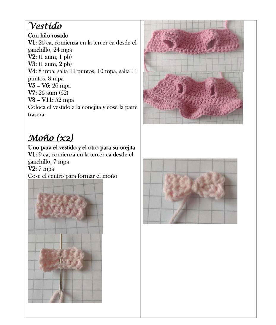 Patrón de Amigurumi Conejita Molly: Tutorial Completo para Tejer