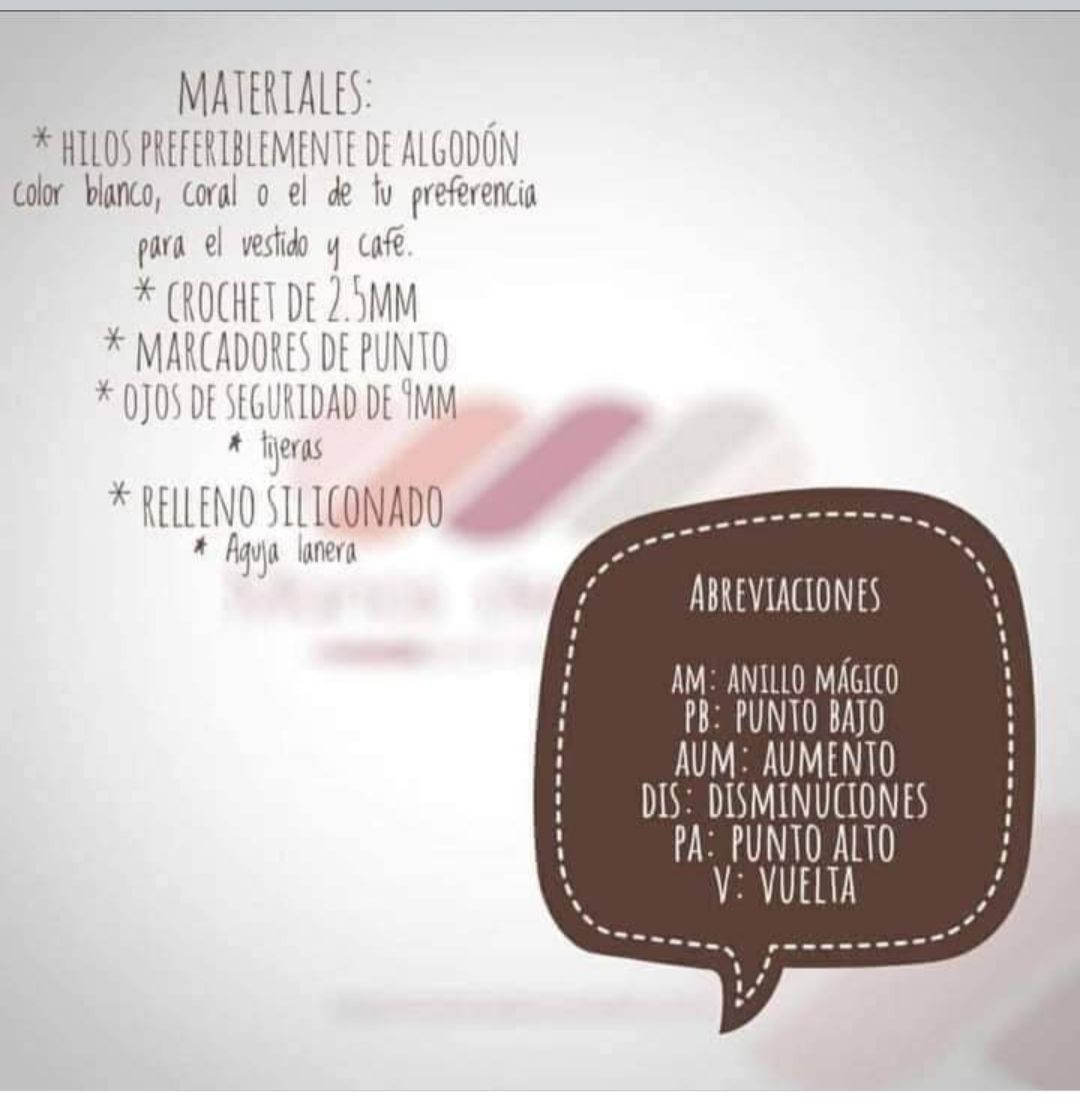 Patrón de Amigurumi: Conejita Tejida a Crochet con Vestido Coral y Orejas Café