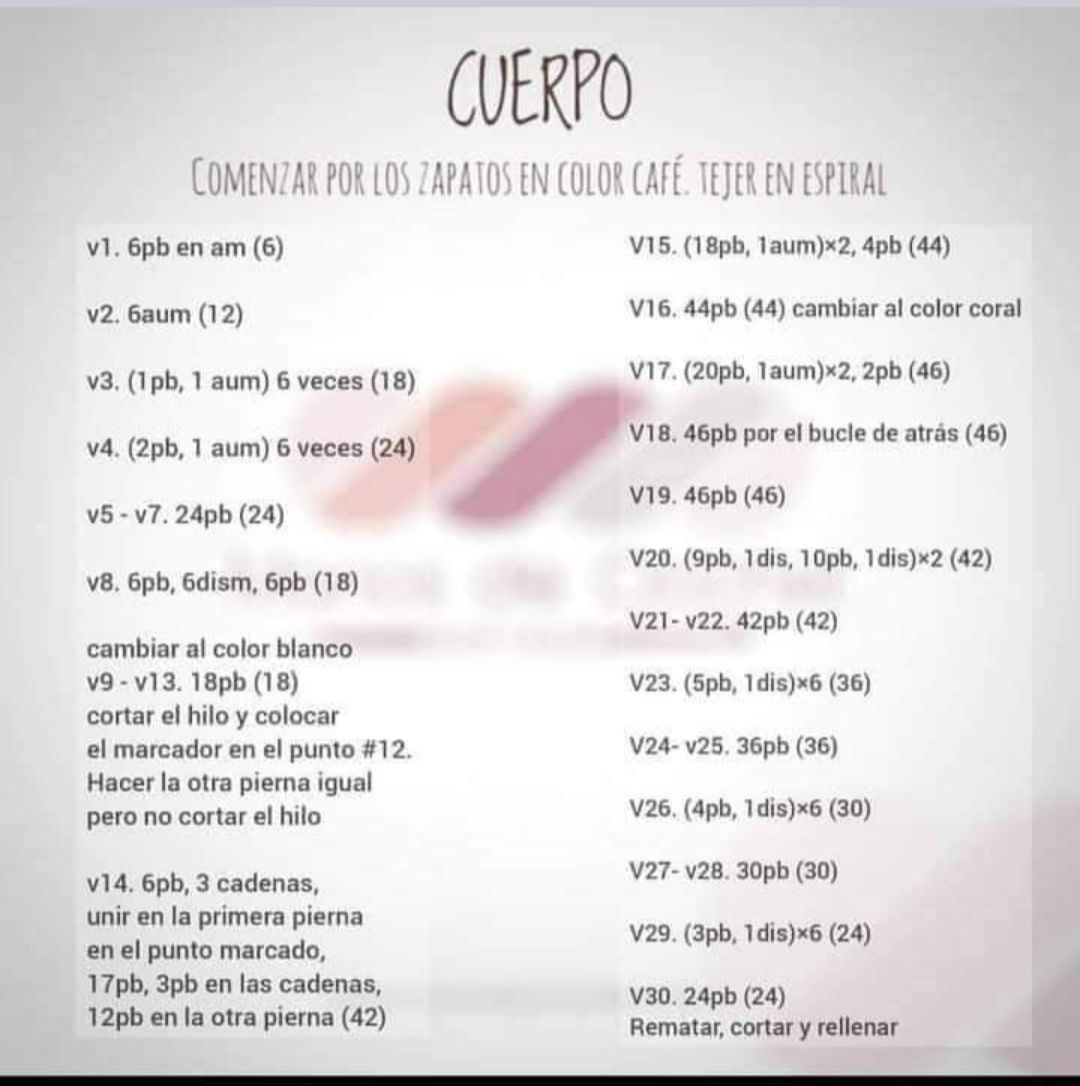 Patrón de Amigurumi: Conejita Tejida a Crochet con Vestido Coral y Orejas Café